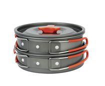Outdoor pot portable combination 2-3 people camping cooker non-stick cooking pan frying pan with teapot Kettle Kettle picnic set