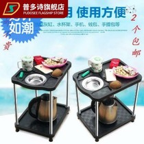 Assorted plastic small tea car tea table tea water rack set Y-rack guesthouse supplies table round pulley plus