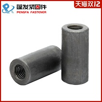 Round iron natural color galvanized extended round nut through hole thread nut cylindrical weld nut M4M5M6-M10