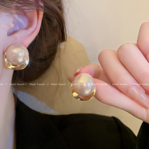 Large Pearl Earrings Earrings New Design Sensation Small Crowdsourced senior light extravagant round face earbuds with no earbuds