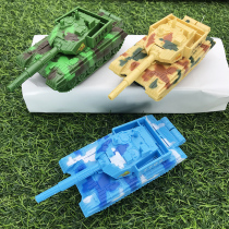 Childrens toy boy puzzle sound and light inertia tank simulation model military armored car resistant to fall baby 1-3