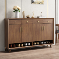 All solid wood household new Chinese shoe cabinet household door entrance cabinet large capacity pure wood living room storage locker