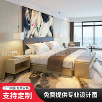 Star hotel furniture Standard room Full set of bed custom chain hotel furniture Bed bed and breakfast Hotel apartment furniture