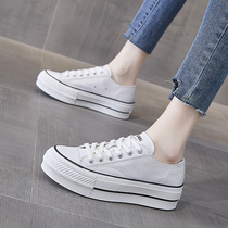 Easty Light Elegant Little White Shoes Woman New Breathable Fashion 100 Lap Thick Underwind Non-slip Shoes
