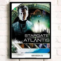 Interstellar Gate: Atlantiss fifth season of 2008 retro Chinese propaganda painting 98