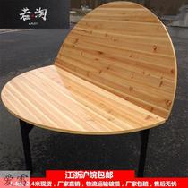 Economic Shaped Large Garden Table Dining Table Dining Table Round Table Home Round Table Multi-Person Table Outdoor Table Wedding 2 Keio