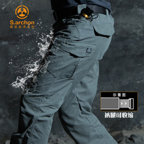 Ang Chunqiu tactical pants mens mountaineering training military pants straight tube loose overalls overalls outdoor sports leisure work