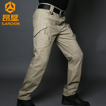Spring and Autumn IX9 tactical trousers male slim stretch 9 Special Forces fans pants outdoor overalls straight training pants