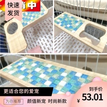 Summer cooling springboard Double-sided cool blanket springboard cool pad rabbit ChinChin summer heat wooden pedal cooling board