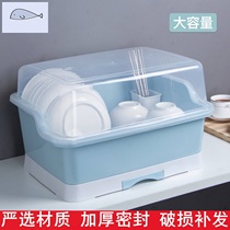 Bottle storage box Baby box Tableware Kitchen chopsticks Plastic cupboard drawer shelf Drain auxiliary food bowl
