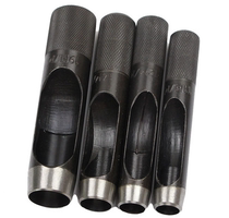 1-50mm Black Belt Puncher Belt Punch Leather Punch Round German Steel Punch Cylindrical Punch