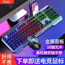 SK500 keyboard mouse set E-sports luminous mechanical feel game Office desktop notebook USB keyboard