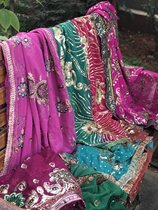 Do not return India Nepal handmade beaded beads sequin photo studio travel photo gauze veil Sari