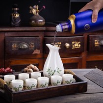 9-piece antique split wine bottle wake-up wine ceramic wine glass set white wine glass small wine bottle small wine bottle