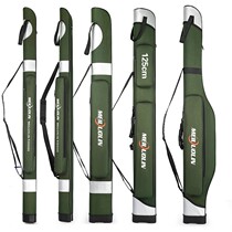 Hard shell bag waterproof bag fishing gear bag bracket fishing bag big belly bag 1 25 m double layer sea pole bag