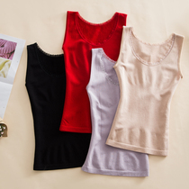 Gross Lap Suede Female Vests Tight Lace Autumn Winter Inside Wear Glint Undershirt Thickened Sleeveless Warm Underwear Inner Hitch