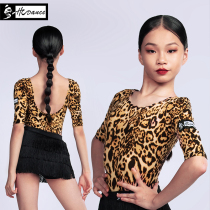 Dynasty Latin dance costume female childrens new dance practice suit childrens performance suit BAO WEN jumpsuit H6057