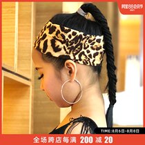 Dynasty Latin new childrens Latin dance competition headdress BAO WEN hairband National standard dance performance competition accessories headscarf