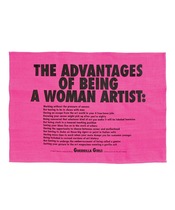Advantages of female artists Guerrilla girl hanging cloth Feminist tea towel Decorative Painting Third Drawer Down