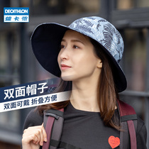 Di Cannon hat children Double face fisherman hat Japanese Department Outdoor sunscreen Anti-UV material Sun Hat ODAC