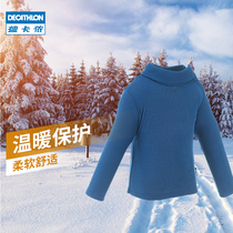  Decathlon baby warm clothes and pants in winter soft warm and breathable childrens baby autumn clothes and pants set KIDK