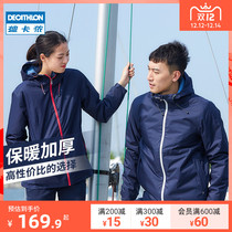 Decathlon charge mens windproof waterproof outdoor clothing warm windbreaker plus velvet thickened autumn and winter jacket ODT3
