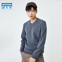 Decathlon sweater pullover Sweater sweater Sports mens top mens long-sleeved loose casual spring and autumn fleece ODT1