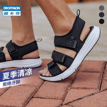 Decathlon Sandals Men 2021 Summer sandals Outdoor Soft Non-slip Velcro Sports Sandals Men MSWO