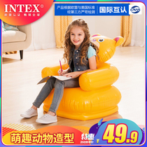 INTEX Inflatable sofa Child seat Baby Portable Safety Backrest Chair Stool Child chair