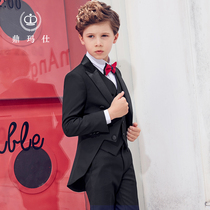 Childrens suit tuxedo flower girl dress Middle Child piano performance host costume boy suit suit autumn
