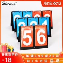 Foot basketball scoreboard scoreboard flip card game flip scorer board table tennis count score card