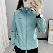 Catch the jacket of the jacket 2021 new outdoor sports elastic force to keep warm granule and thick wind coat male