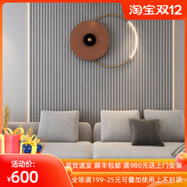 Modern minimalist restaurant wall decoration with lamp creative master bedroom wall pendant living room sofa background wall decoration