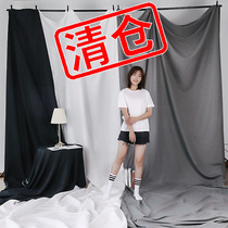 White photo background cloth ins hanging cloth white cloth net Red live broadcast background wall shooting photo props photography background