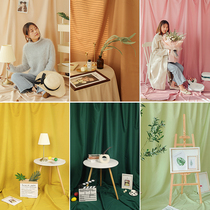 Morandi photo background cloth Large size ins hanging cloth Net Red live background wall photography shooting photo props