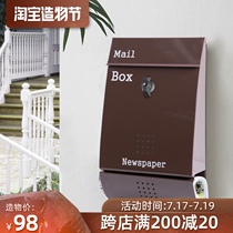 Mailbox Outdoor wall hanging creative cute suggestion box Complaint and suggestion box Report letter box Household letter box Community