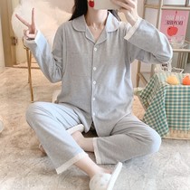 Confinement clothes spring and autumn pure cotton postpartum breastfeeding mothers April 5 spring and summer thin sweat-absorbing and breathable pregnant women pajamas
