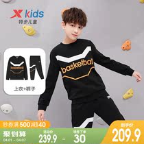 Special step boy dress boy long sleeve suit 2022 Summer new children 2 sets CUHK children sports acroswear pants