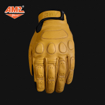 AMZ spring and summer motorcycle motorcycle retro gloves imported cowhide men and women knight fall windproof touch screen gloves