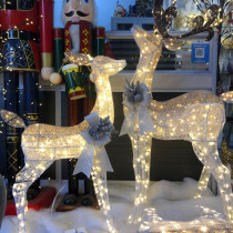 Christmas Deer Christmas Glowing Deer Hotel Shopping Mall View Window Decoration Mother Deer Ornaments Outdoor Scene Props