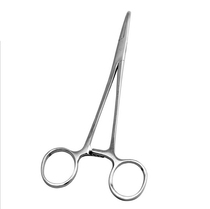 Stainless steel hemostatic forceps large and small unhook stripper elbow fishing hook cupping pet plucking