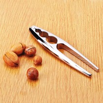 Bright metal Three-tooth walnut clip nut clip crab clamp pecan pine nut hazelnut clip practical kitchen tools