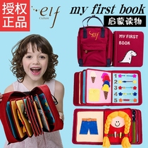 elf Montessori first book children boob book 0-3 years old ripping up solid early education books enlightenment