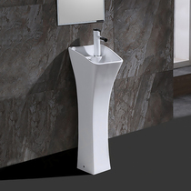 Column basin washbasin balcony integrated wash basin ceramic washbasin small apartment household toilet floor