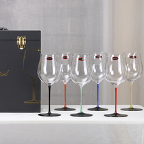 Austrian same black bow knot Red Wine Wine luxury pink Rod red Rod goblet Bordeaux wine glass