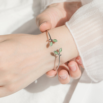 Mori budding bracelet female S925 sterling silver simple light luxury niche exquisite bracelet girlfriend birthday gift girl