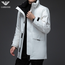 Chiamania men's down jacket brand 2021 new take-off hat white duck down padded down jacket
