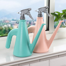 Household long mouth watering flower pot watering flower sprayer gardening flower sprinkler garden green plant special small watering can bottle