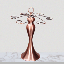 Small waist red wine cup holder upside down high foot cup holder household red wine cup holder ornaments hanging cup holder creative European high-end