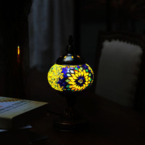 Moroccan mosaic lamp Turkey handmade glass home decoration lamp coffee shop yoga studio decoration exotic